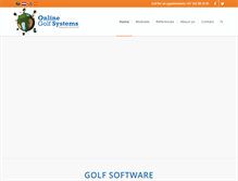 Tablet Screenshot of onlinegolfsystems.com